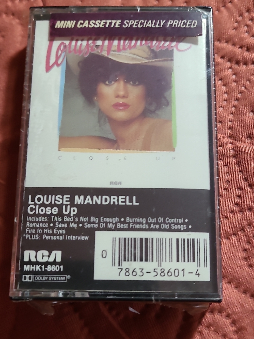 Louise Mandrell Close Up Cassette Tape - White and Black Retro Music Collector